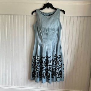 Leslie Fay Icy Blue Cocktail Dress Size 6 New never Worn